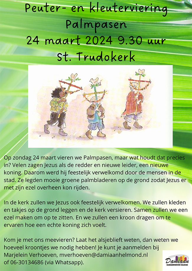 2024 Peuter en kleuterviering Palmpasen 