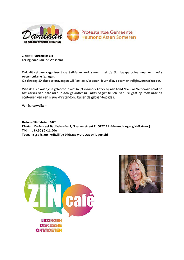 Zincafe 10 oktober 2023 vs 2 kl