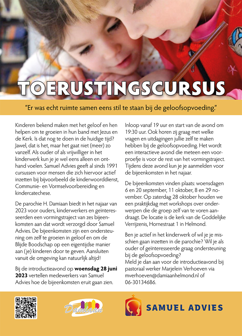 flyer Samuel najaar 2023 drukwerk